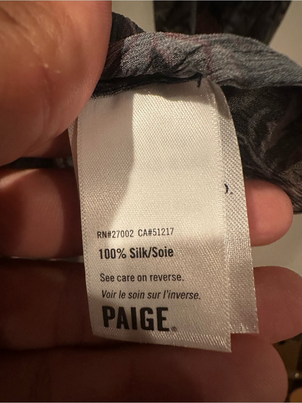 NWT PAIGE x Morris & Co. Silk Ruffle Blouse William Morris Print $299 - Picture 6 of 6